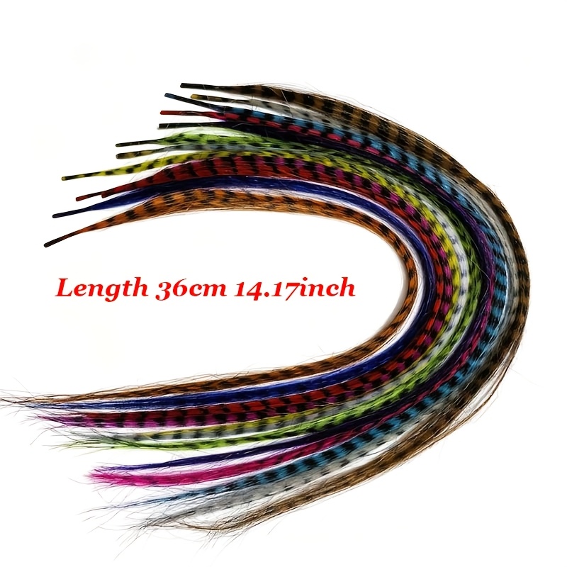 TEMU CONTEMPLATOR 12-kleuren - geschikt voor Minnow Zonker Streamer vliegbindmateriaal, realistische Spot Streamer- voor het zelf maken van kunstaas,