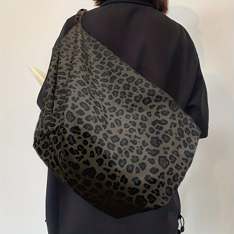 Image of Women's Nylon Crossbody Bag With Adjustable Strap - Geometric Chest Pack Suitable For Casual, & Travel, Zipper Closure Handbag, & Spacious