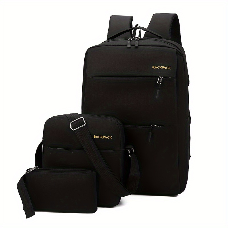 Image of 1 Set Of Travel Laptop Backpack, Business Durable Laptop Bag, New College Student Computer Bag Gift For Men And Women