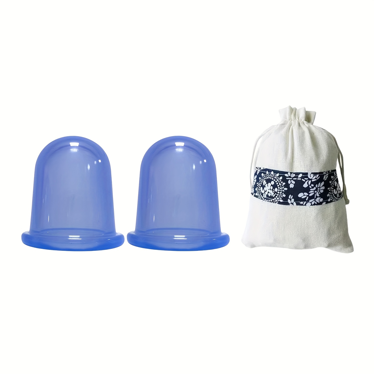 2pcs Cupping Massager, Home Massage Relaxation Cup, Silicone Scraping Cup, Cup, Chinese Cupping Vacuum Adsorption Moisture Absorption Massage Tool