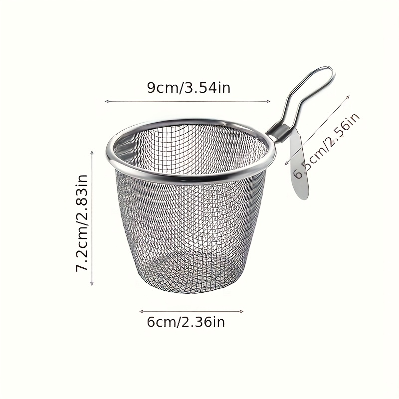 TEMU 1 pz/2 pz Schiumarola a rete in acciaio inossidabile per pentola , cestello filtro da parete sospeso, schiumarola per cucinare noodles, zuppe,