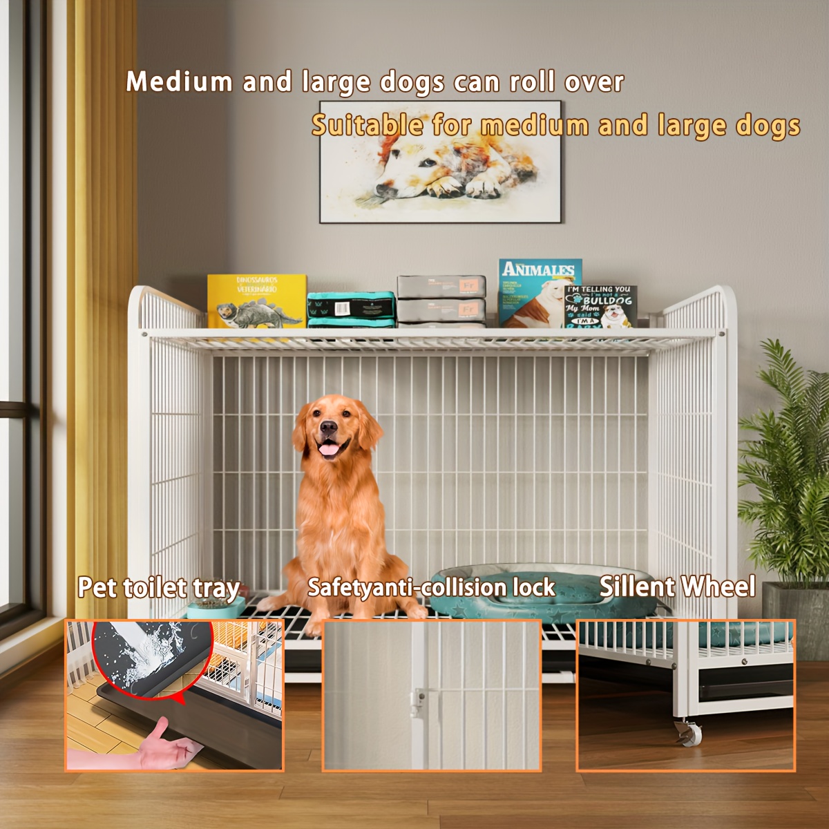 Pet Amazon Dog Crate Tray Large Dog Kennel Indoor Amazon