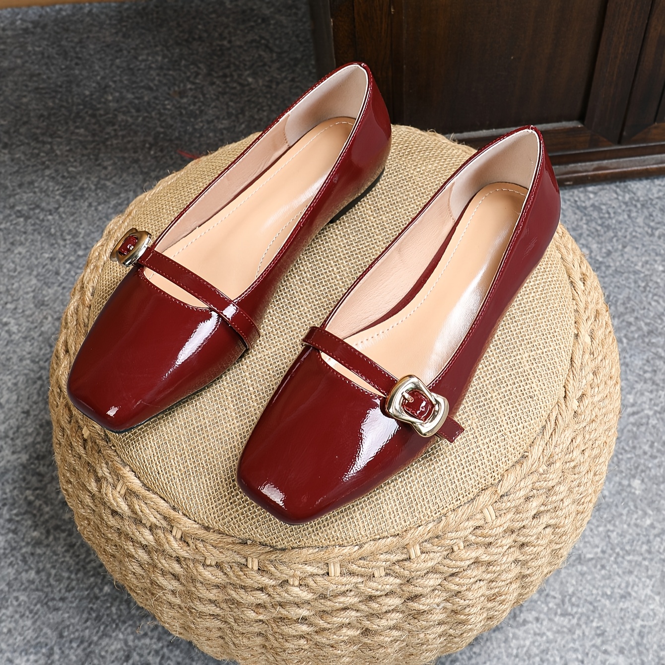 Outfits Burgundy Driving Shoes Women's Stylish Burgundy Slip
