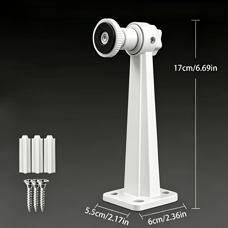 TEMU Soporte de montaje para cámara de seguridad de vigilancia, 1 o 2 piezas, soporte de pared universal ajustable para cámaras IP, cámaras de