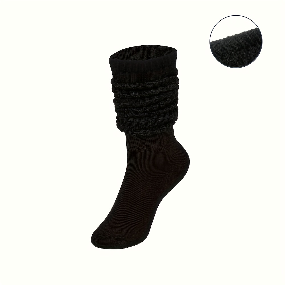 E-shop 1 Paar/3 Paar lässige, bequeme und atmungsaktive Damen-Socken im Slouch-Stil, , trendig und