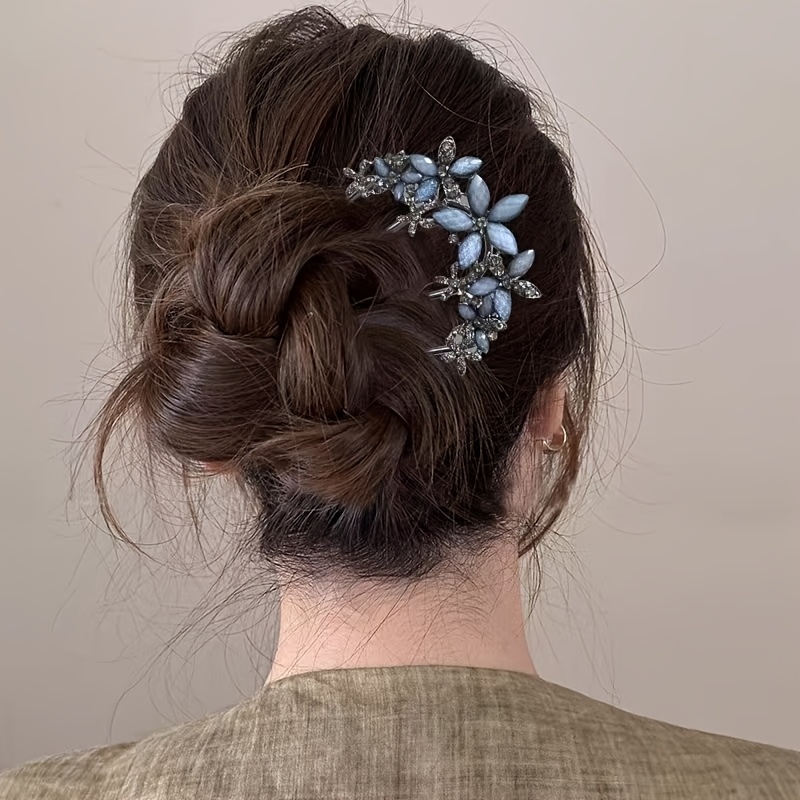 TEMU Bohemian Style Side Hair Comb 1pc, Retro Design, Elegant And Exquisite Style, Wear Stable Without Hurting Hair, Simple And Versatile, Easy To