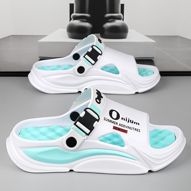 Acupoint Massage Slippers, Flip-Flop Sandals, Arch Support, Suitable for Adults, Unisex, Summer Shock-Absorbing Lightweight Comfortable Non-Slip T-Strap Sandals, for Indoor Outdoor Beach, Spring And Summer