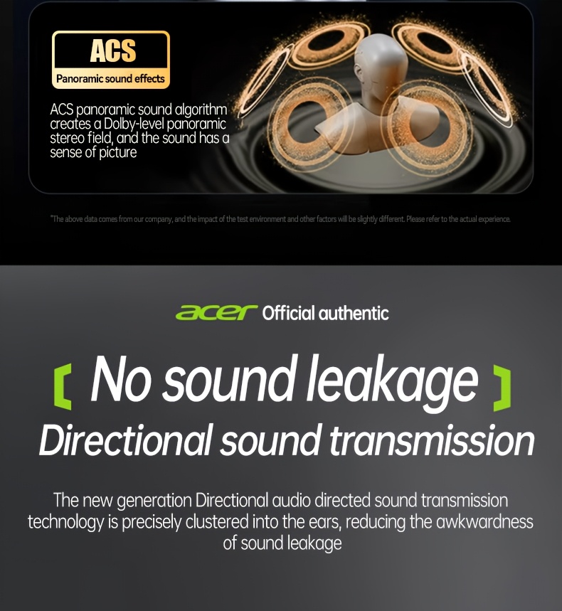 Exclusive Acer True Wireless Earphones with Microphone, TWS Headphones, Touch Volume, Wireless Sports Earhooks, LED Display Charging Case, Half Open Back, HD Talk, Compatible with Mobile Phones, Rechargeable Battery, Type-C Charging, Suitable for Adults 17 Acer True Wireless Earphones with Microphone, TWS Headphones, Touch Volume, Wireless Sports Earhooks, LED Display Charging Case, Half Open Back, HD Talk, Compatible with Mobile Phones, Rechargeable Battery, Type-C Charging, Suitable for Adults