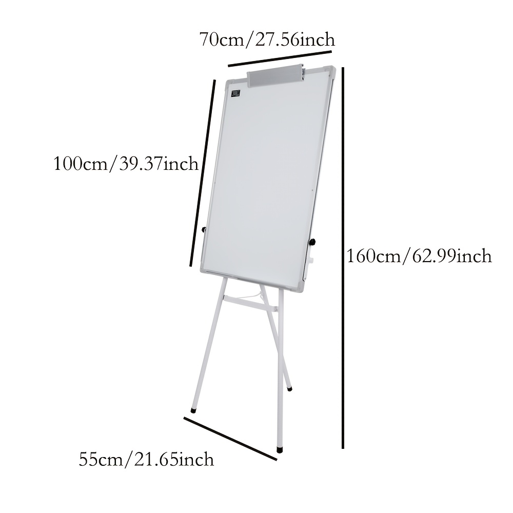 Portable Whiteboard Stand With Tripod Base - Heavy-duty Mobile Writing Board Suitable For, Office, - Dry-erase, Setup, No Wall-mounted Required