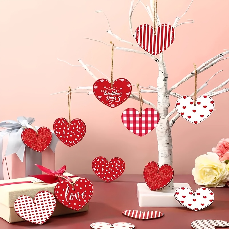 

Valentine's Day -shaped Ornament Heart-shaped Decoration -shaped Sign Hanging Heart-shaped Label Hanging Craft