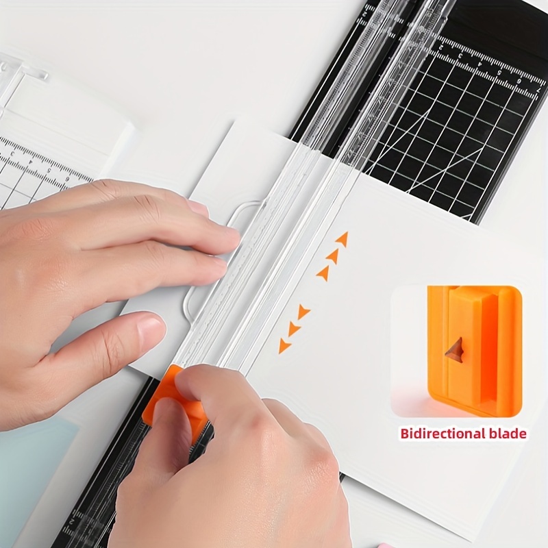 Massicot 4 En 1 Portable Avec Base Antidérapante - Outil De Précision Pour Scrapbooking, Coupe Papier, Tissu