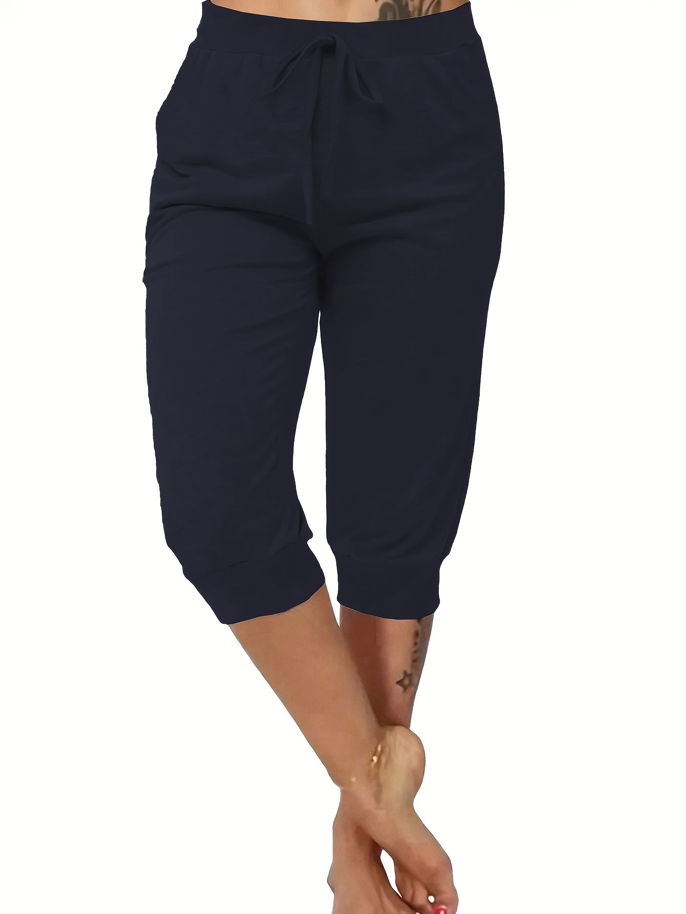 fashionable womens bermuda pants   with geometric   for spring summer