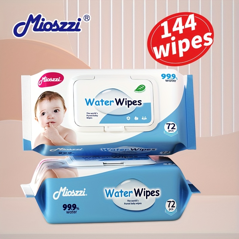 DYPER - Newborn Baby Wipes - 99.9% Water, 100% Plant-Based, Unscented & Hypoallergenic, Soft For Sensitive Skin, Plastic-Free, Honest Ingredients - 4