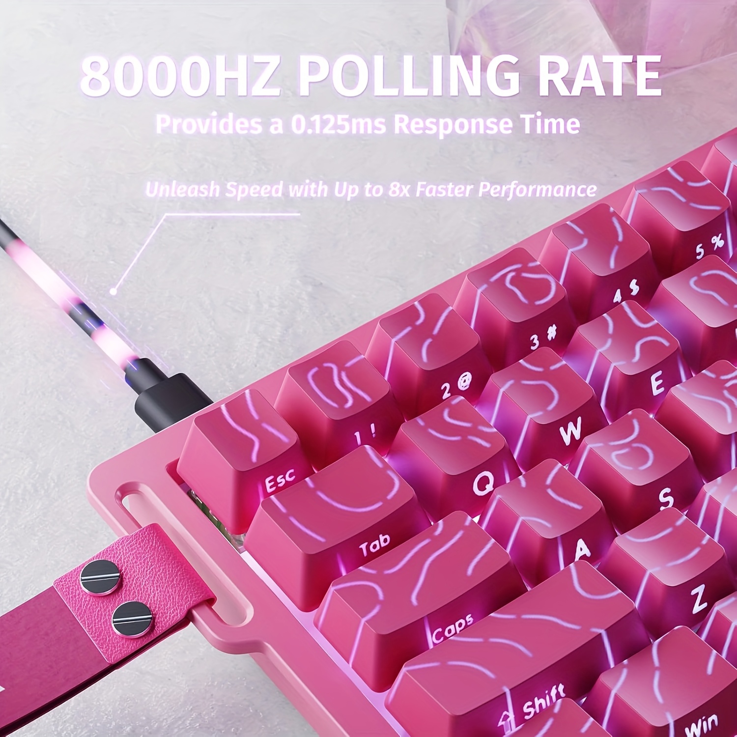 x68 8000hz keyboard 0 01mm rt - Temu
