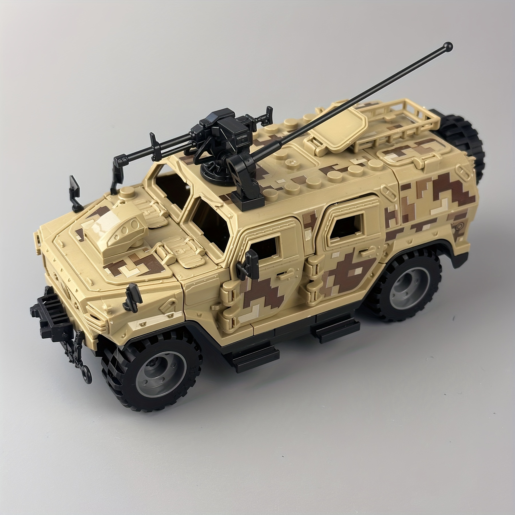 

140pcs Assembling Educational Building Blocks Toy, Military Vehicle Assembly Toy