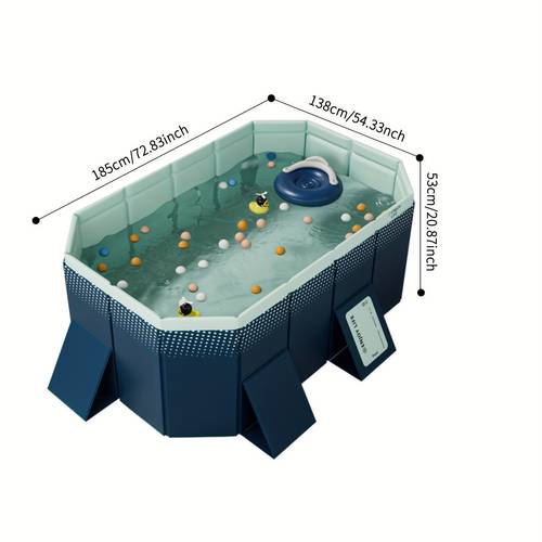no installation no inflation adult swimming pool summer swimming pool thickened wear resistant outdoor foldable play adult swimming pool