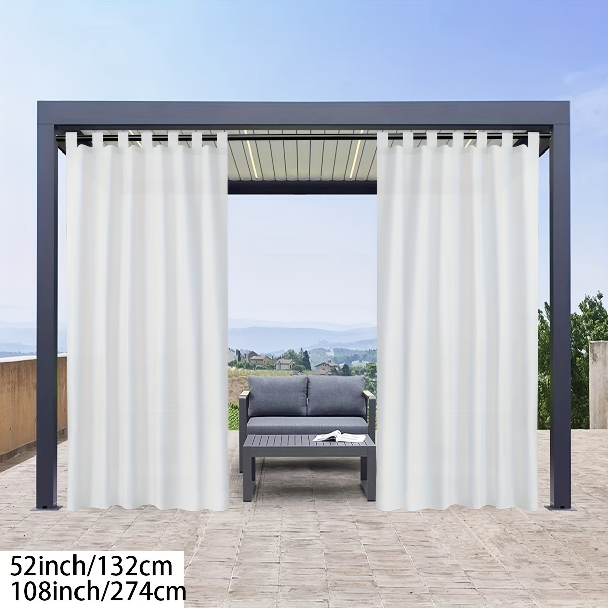 Cortinas Exteriores Para Patio Impermeable - Temu Mexico