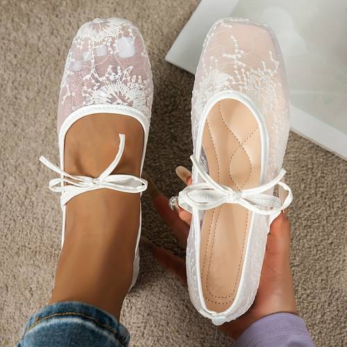 women french style mary jane ballet flats with flat shoes square toe lace up dance shoes suitable for ballet casual attire themed events women shoes