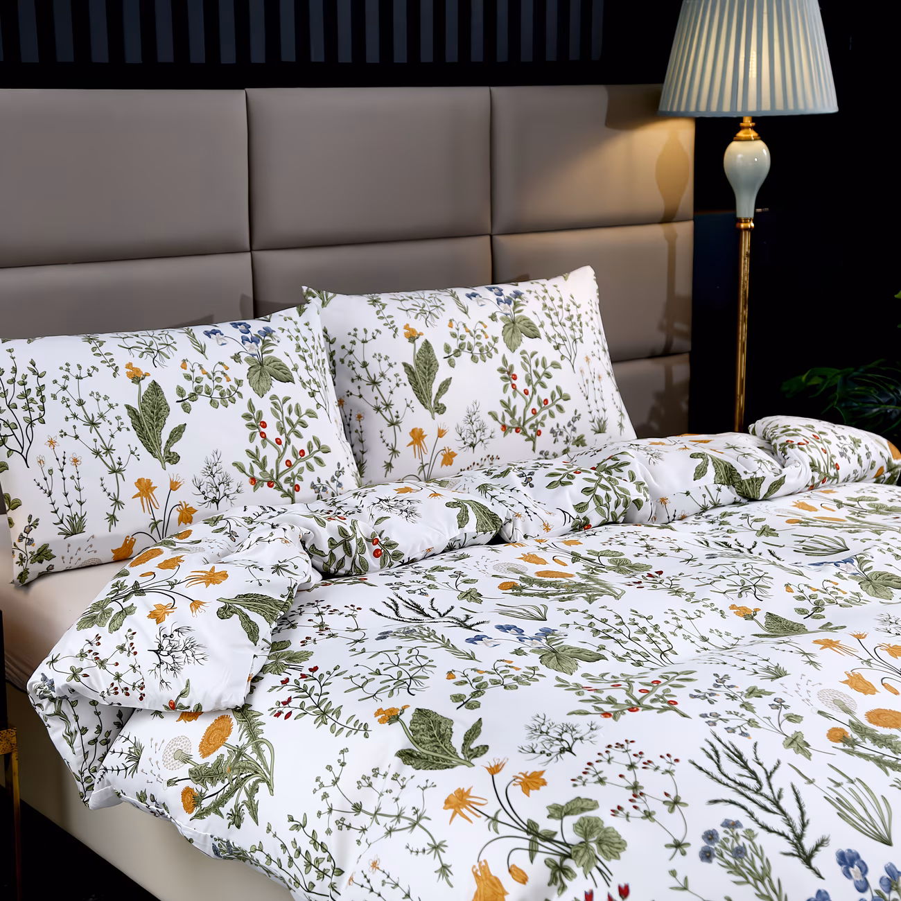 1pc high end country style floral plant printed duvet cover does not the duvet soft and comfortable suitable for bedrooms guest in machine washable details 3