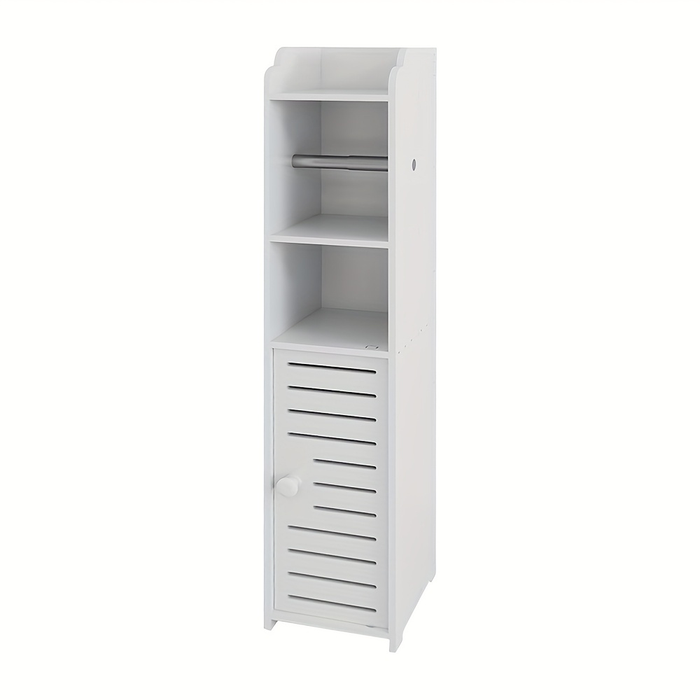 Bathroom Cabinet Bathroom Storage Cabinet Vertical Shelf With 1 Door White