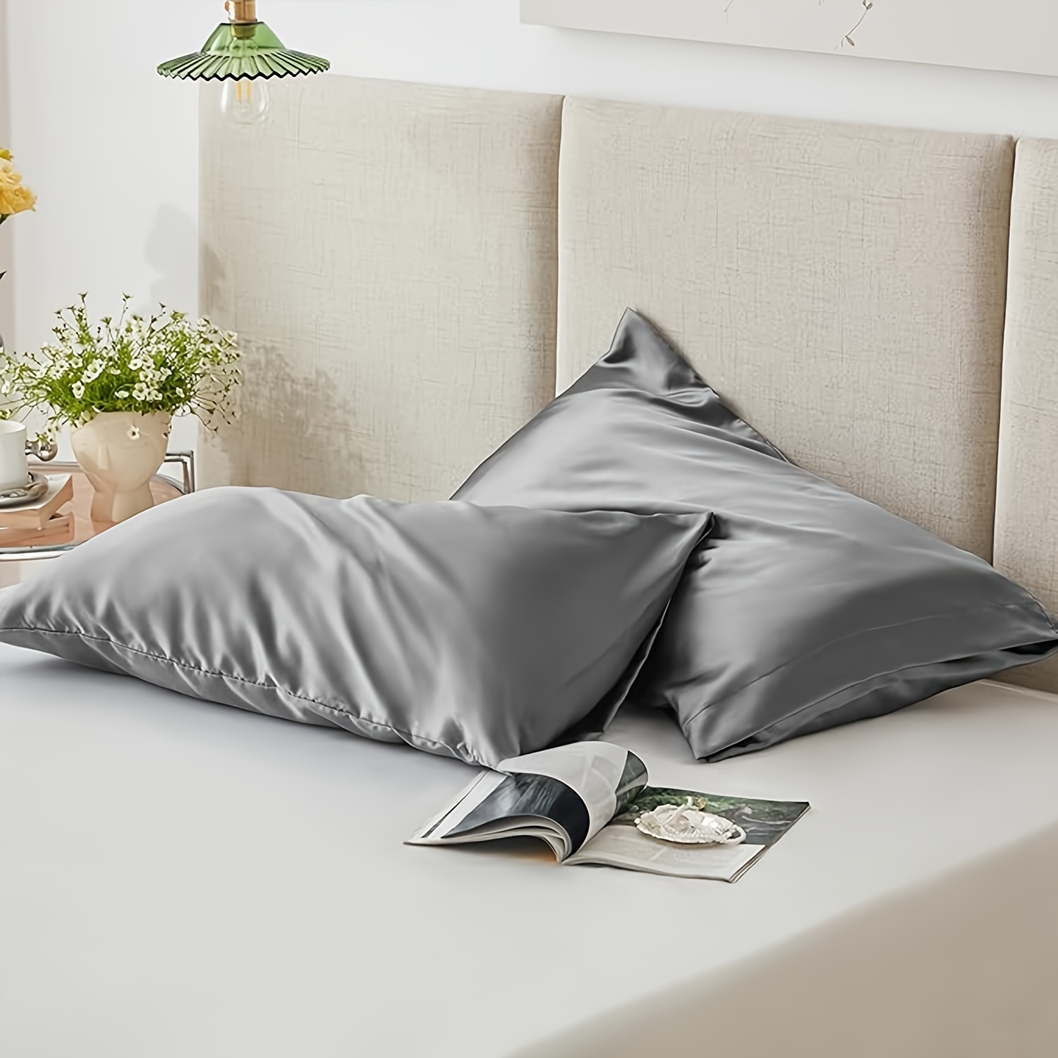 

Luxurious Satin Pillowcases For Hair & Skin - Hypoallergenic, Envelope Closure, Soft - Perfect Gift For