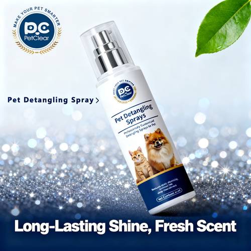 pet detangling spray resolves pet hair provides deep moisture and nourishment to keep hair shiny and product measures 15cm 5 91in in length and 4 1cm 1 61in in width suitable for cats and dogs ideal for daily