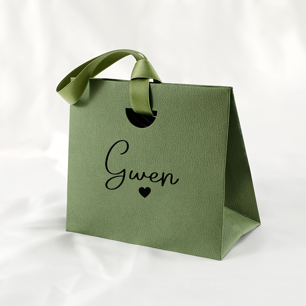 E-shop Geschenk für Sie/Ihn 1 Stück Benutzerdefinierte Geschenktüte Handtasche Shopping High-End Exquisite Schmuckverpackung Handtasche Papierbeutel