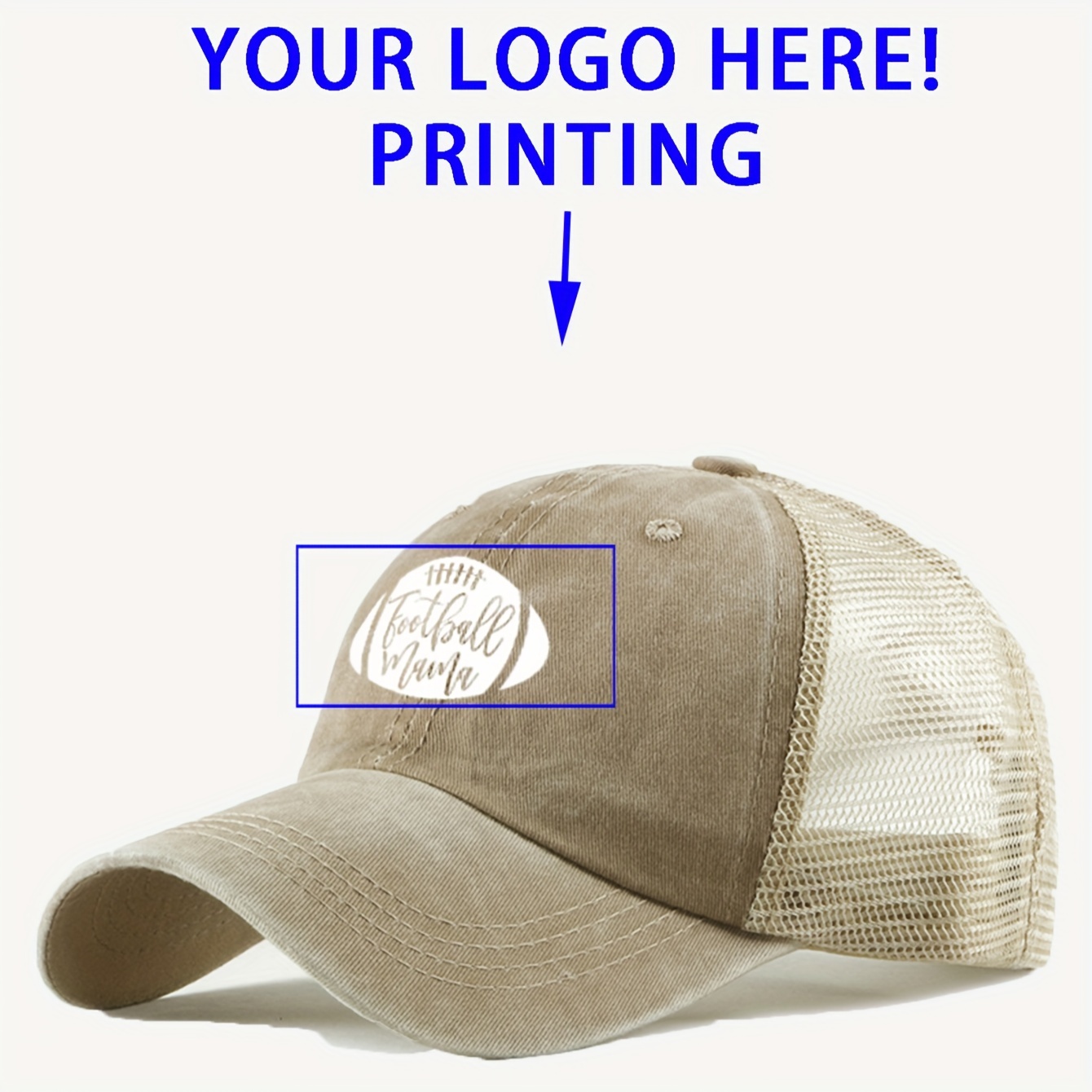 TEMU Customers Can Print And Customize Patterns On Baseball Caps, Outdoor Baseball Caps, Mesh Caps, Unisex Trucker Hats, Breathable Adjustable Golf