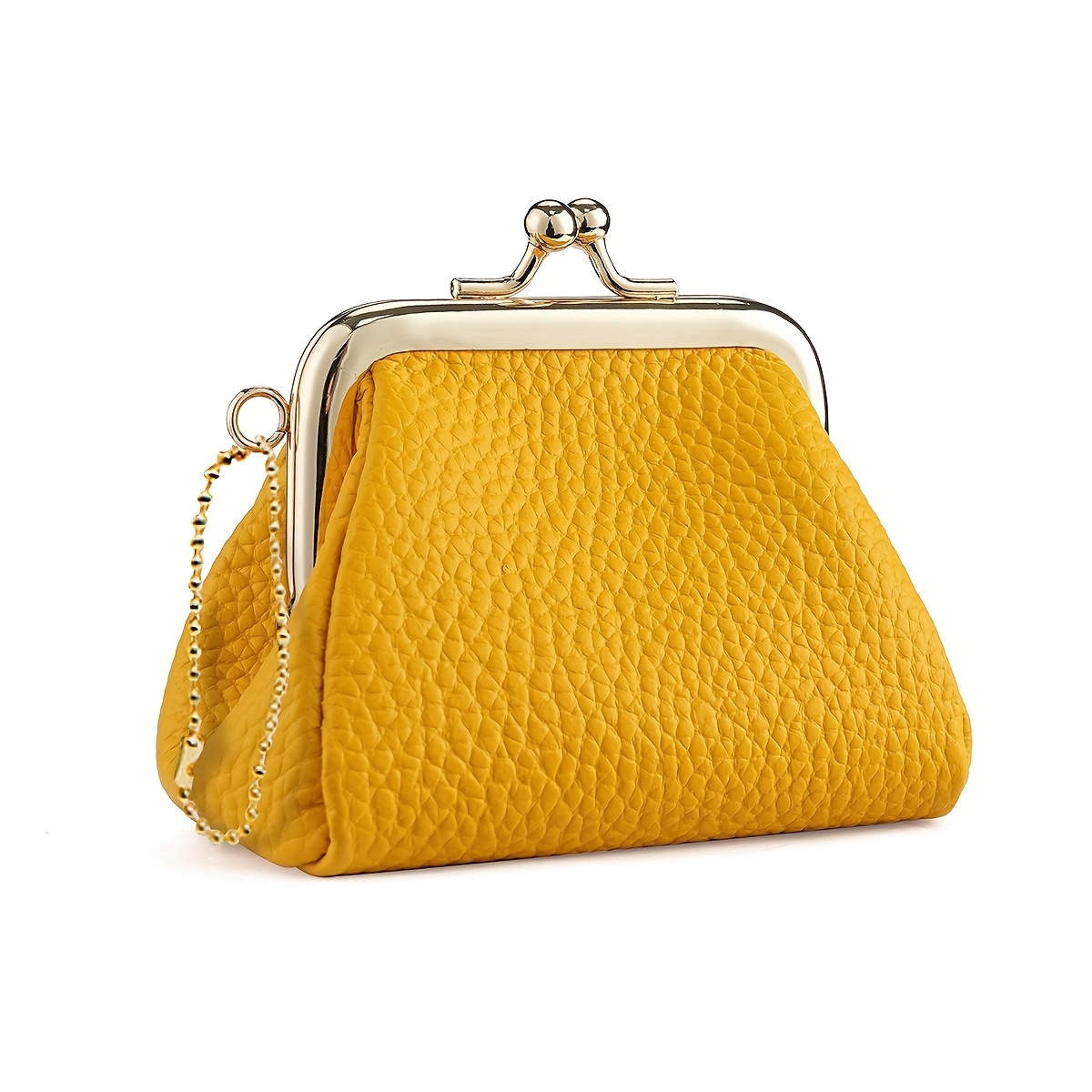 Coin Purse, Genuine Leather Kiss Lock Coin Purse for Women, Large Capacity  Coin Pouch, Vintage Change Purse Cute Car Coin Holder Wallet for Women