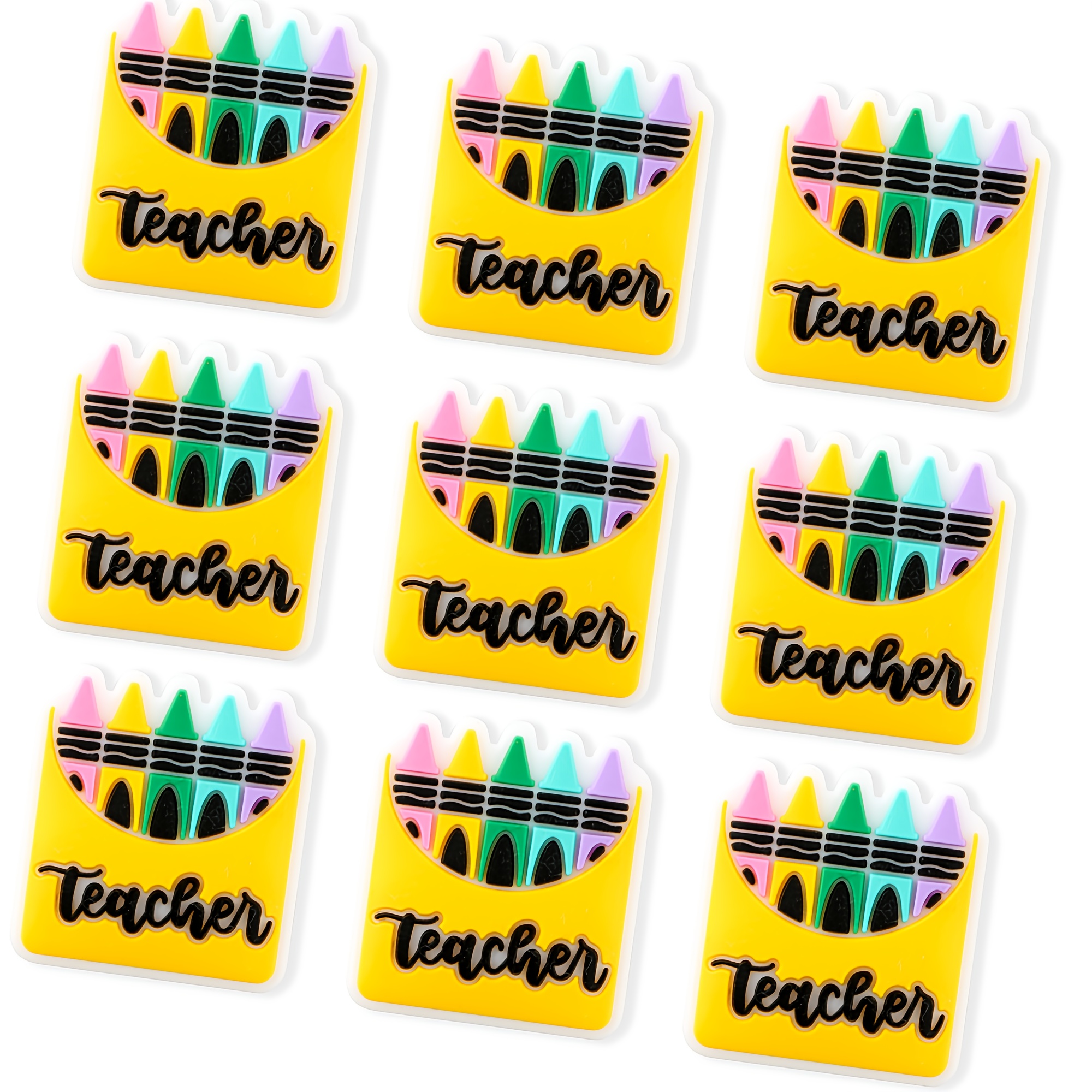 

10pcs Teacher - For Diy Keychains, & Crafts