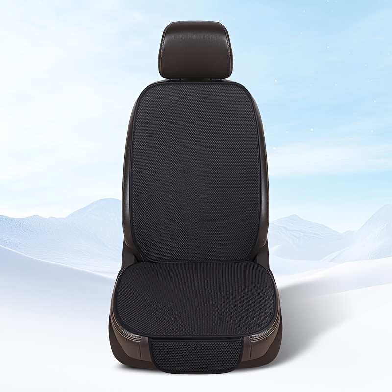 TEMU Cuscino Sedile Auto Estivo Tappetino Antiscivolo Traspirante Schienale per Guida Auto Parasole per Autista