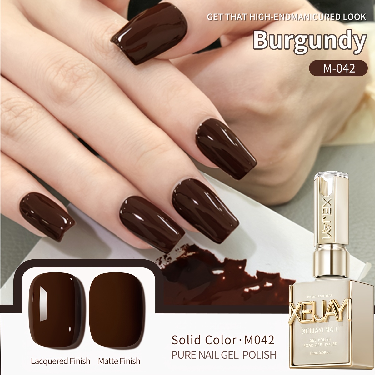15ml Xeijayi /led Gel Polish Suitable For & Diy Nail Art - / Tones, Soaking Gel, /led , For Nail Hardness, Professional Nail Polish For, Use