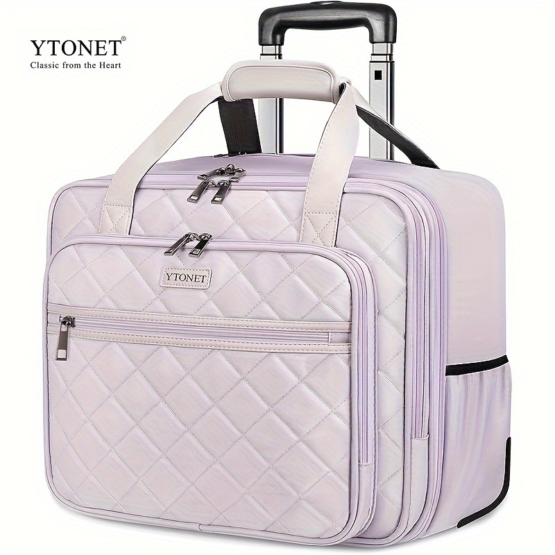 

Rolling Laptop Bag Women, Rolling Briefcase For Women, 42l Laptop Bag With Wheels Rolling Computer Bag Laptop Case For Work Travel College Business , Valentine's Day Gifts