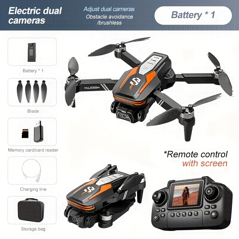 Lu80 Screen Control Shake-free Drone: Dual Hd Cameras Capture Stunning Moments, One-button And Landing Easy And Efficient. Intelligent Obstacle Avoidance And Technology