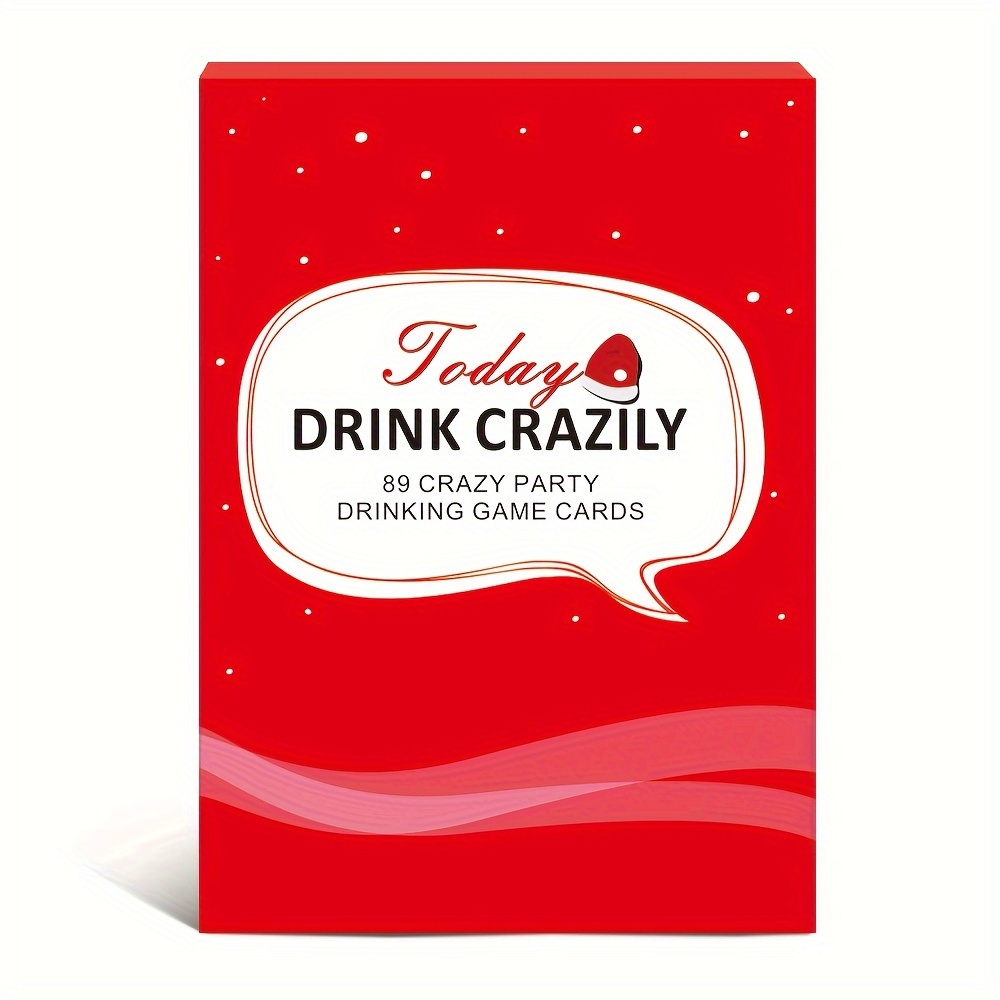 1pc drink crazy today drinking card game for adults party entertainment supplies for men and women christmas   holiday gifts     size 3 54  2 56in details 0