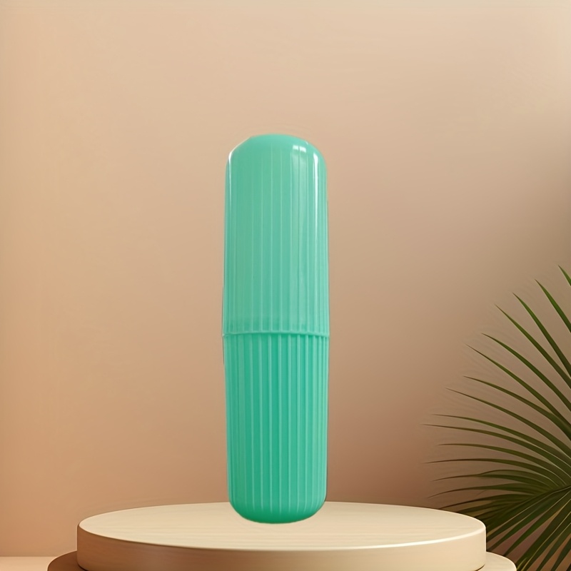 Image of Travel Toothbrush Set With Portable Case, Rinse Cup, And Toothpaste Holder - Alcohol-free, For Oral Care