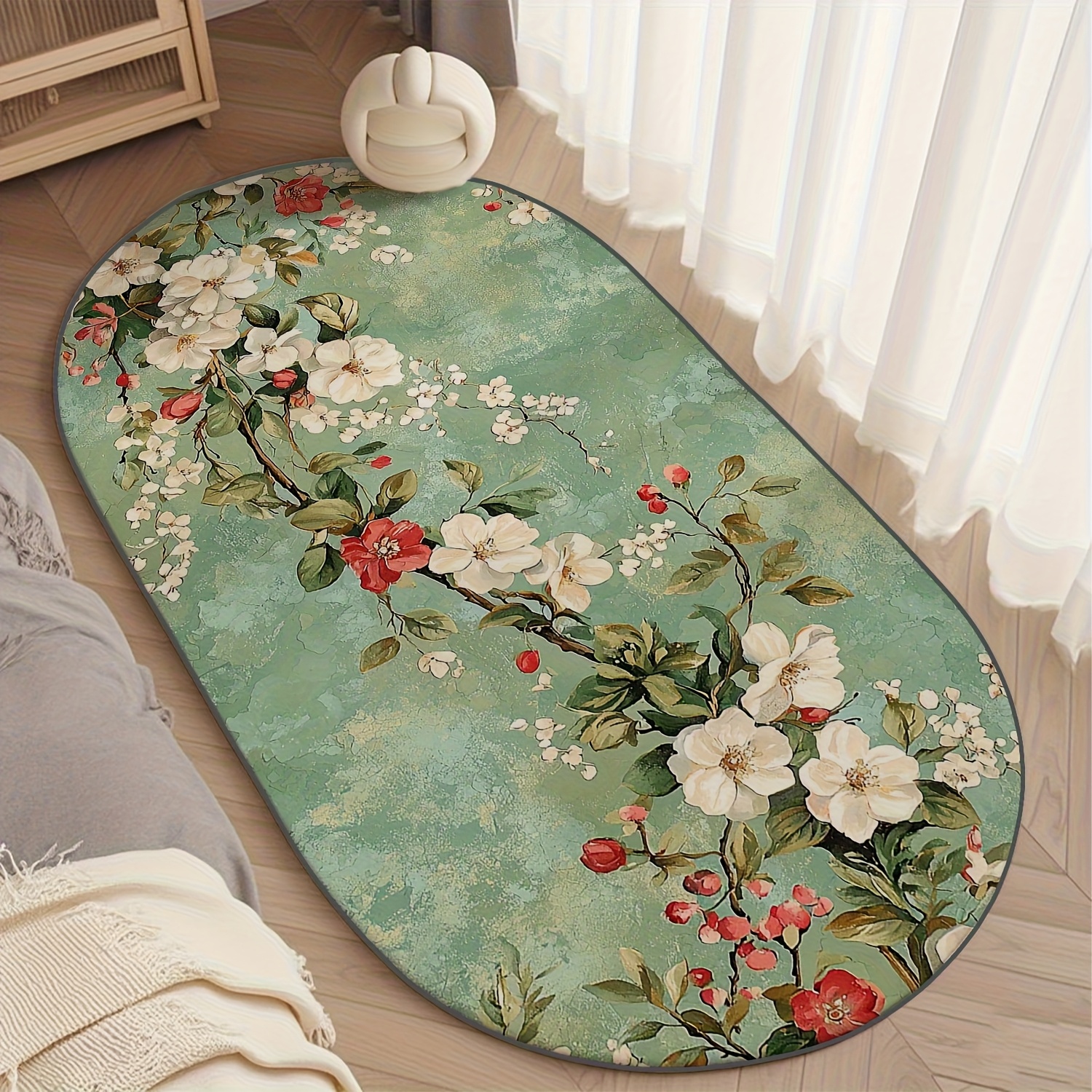 TEMU Velvet Floor Mat | Soft And Comfortable, Machine Washable, Durable Polyester, Suitable For Home Settings, Multiple Sizes