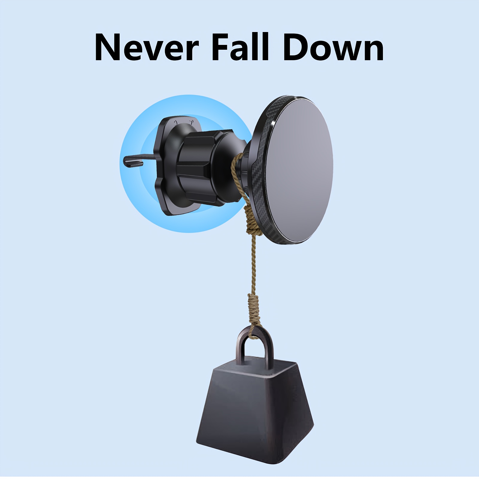 Supporto Per Telefono Da Auto 2 Pezzi, Supporto Per Smartphone Girevole A 360 Supporto Magnetico Universale Per Telefono Da Auto Con Cruscotto 88757244 - Foto 3