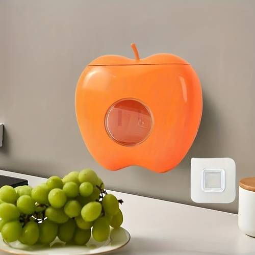 1pc shaped wall mounted plastic bag dispenser elastic wrap organizer for kitchen and bathroom space storage solution bag access made of durable plastic material