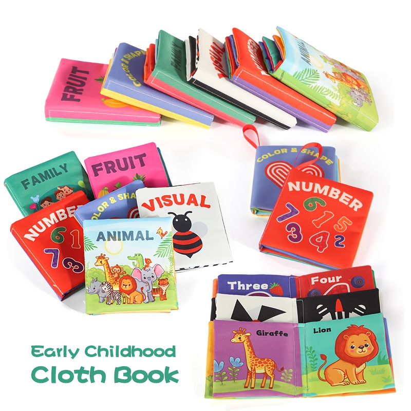 Washable Tear-Resistant Cloth Book, Infant Sensory Toy