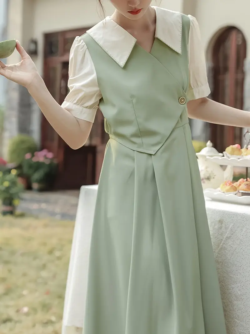 french style vintage 2 in 1 look dress women new - Temu United Arab Emirates french style vintage 2 in 1 look dress women new - Temu United Arab Emirates