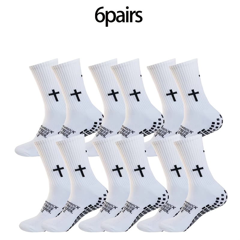 Image of 1/6/10-pair Non-slip Soccer Socks, Basketball Socks, Running Socks, Yoga Socks