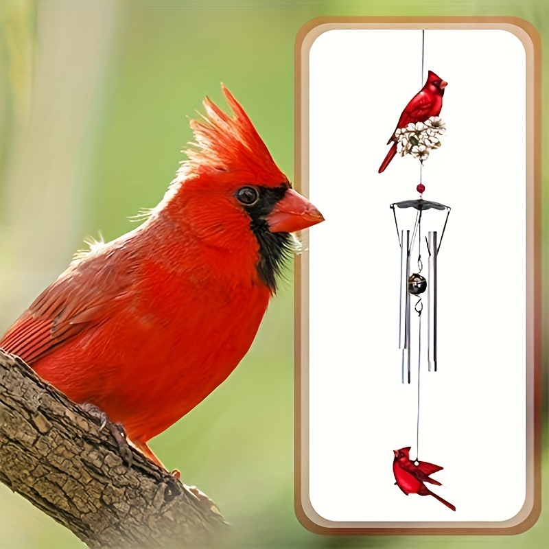 

1 Red Wind Chime Hanging, Compassionate And Sad Souvenir Red Wind Chime, Diy Wind Chime Sun , Used For Car Decoration Garden Decoration And Natural