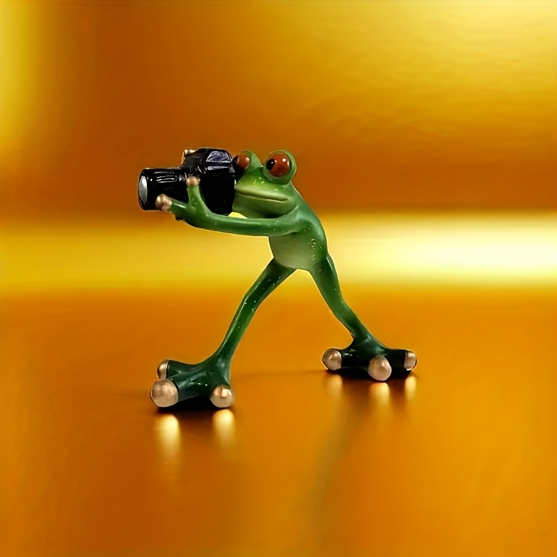 Image of New Cross-border Decorative Resin Frog Garden Pot Figurine To Up Your Beautiful Desktop