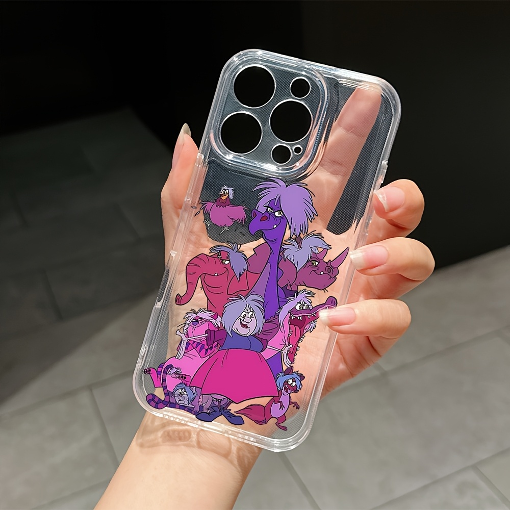 TEMU Phone Case: Cartoon Mims Phone Case Suitable For Iphone 17 16e 16 15 14 13 12 11 Pro Air Xr Xs X 7 8 Plus Transparent Tpu Soft Back Cover