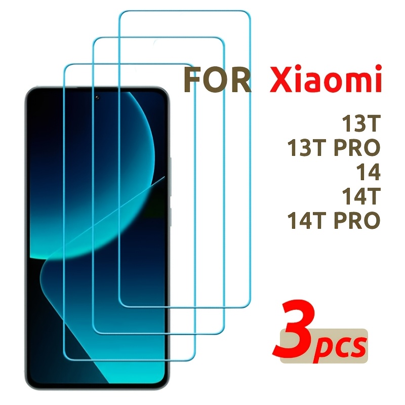 

Protecteur d'écran en verre trempé 3- Xiaomi 13T/13Tpro/14/14T/14T Pro, complète, définition, les , -rayures