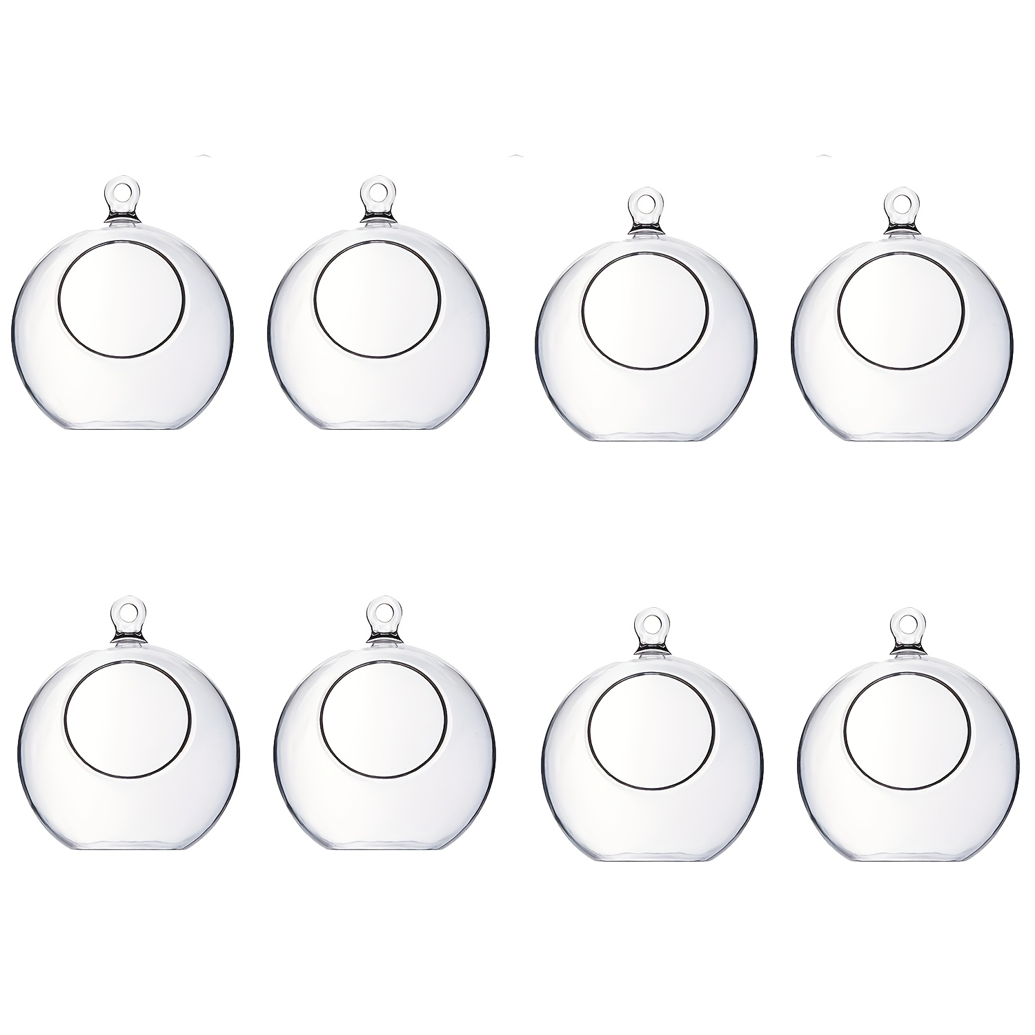 TEMU Portacandele a sfera da appendere - Realizzati in resistente materiale PVC, con design , adatti per matrimoni, feste e decorazioni festive in