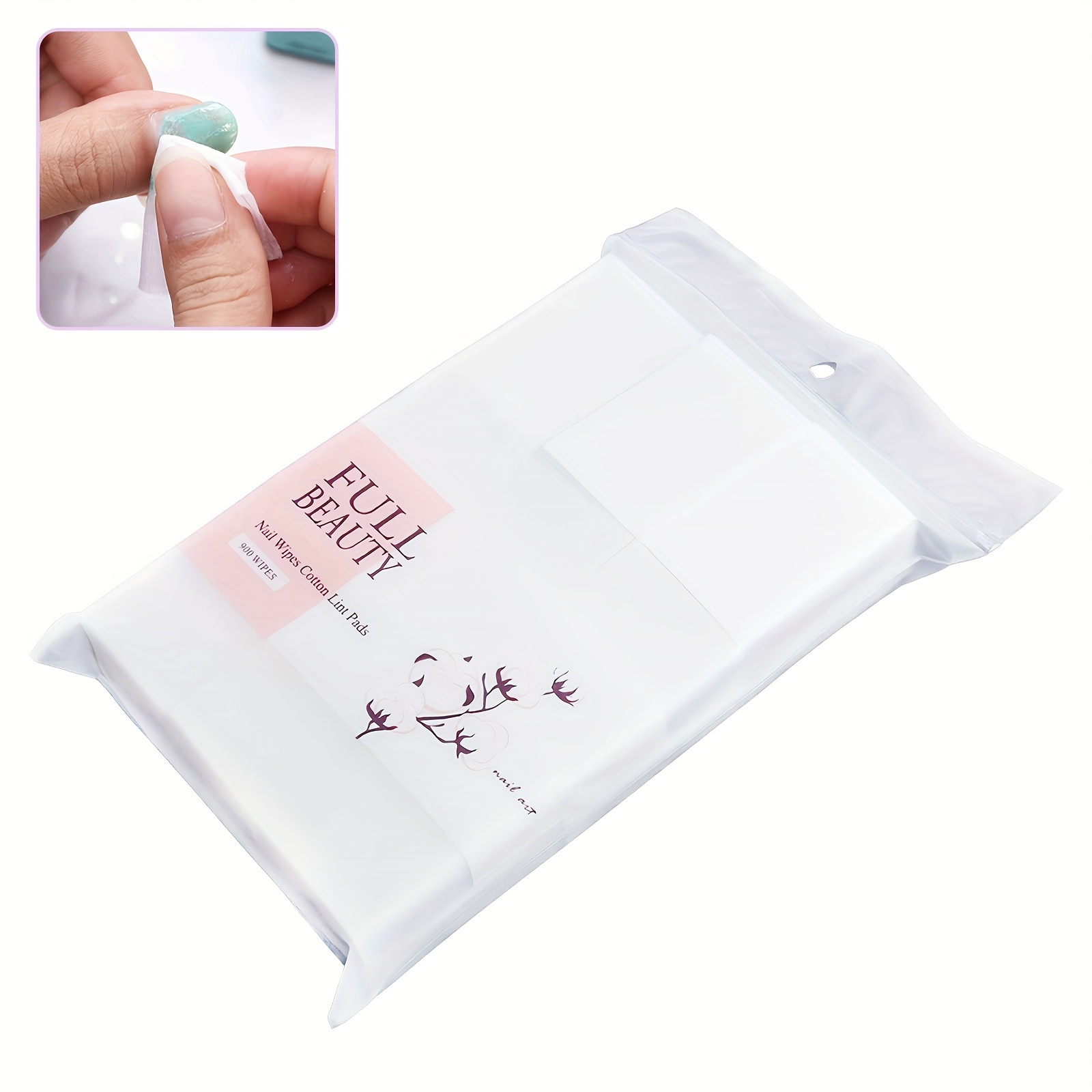 

900pcs Nail Care Kit: Gel Polish Remover Pads, Disposable Cleaning Wipes For - Fragrance-free Manicure Tools, Beauty Nail Tools, Makeup Remover, Nail Cleaning, Disposable