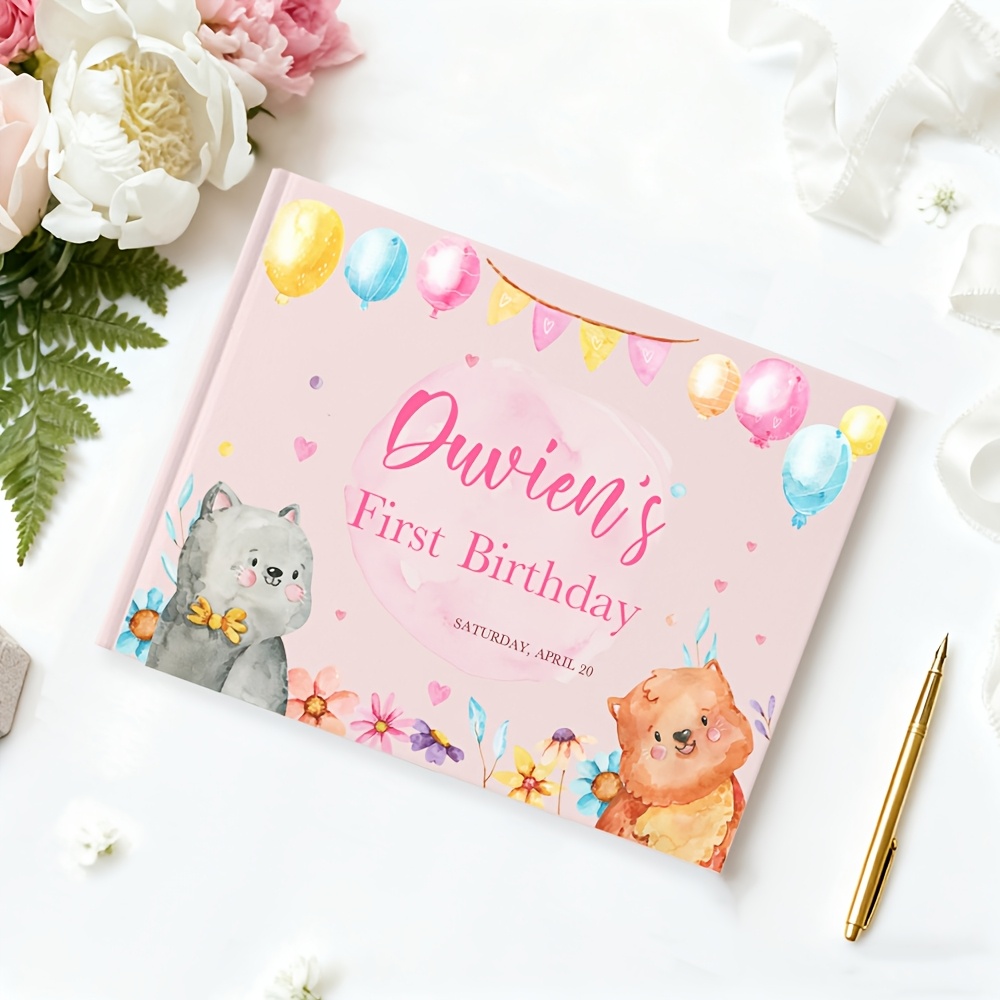 Customized Guestbook for Birthday Celebrations with Polaroid Memory Book