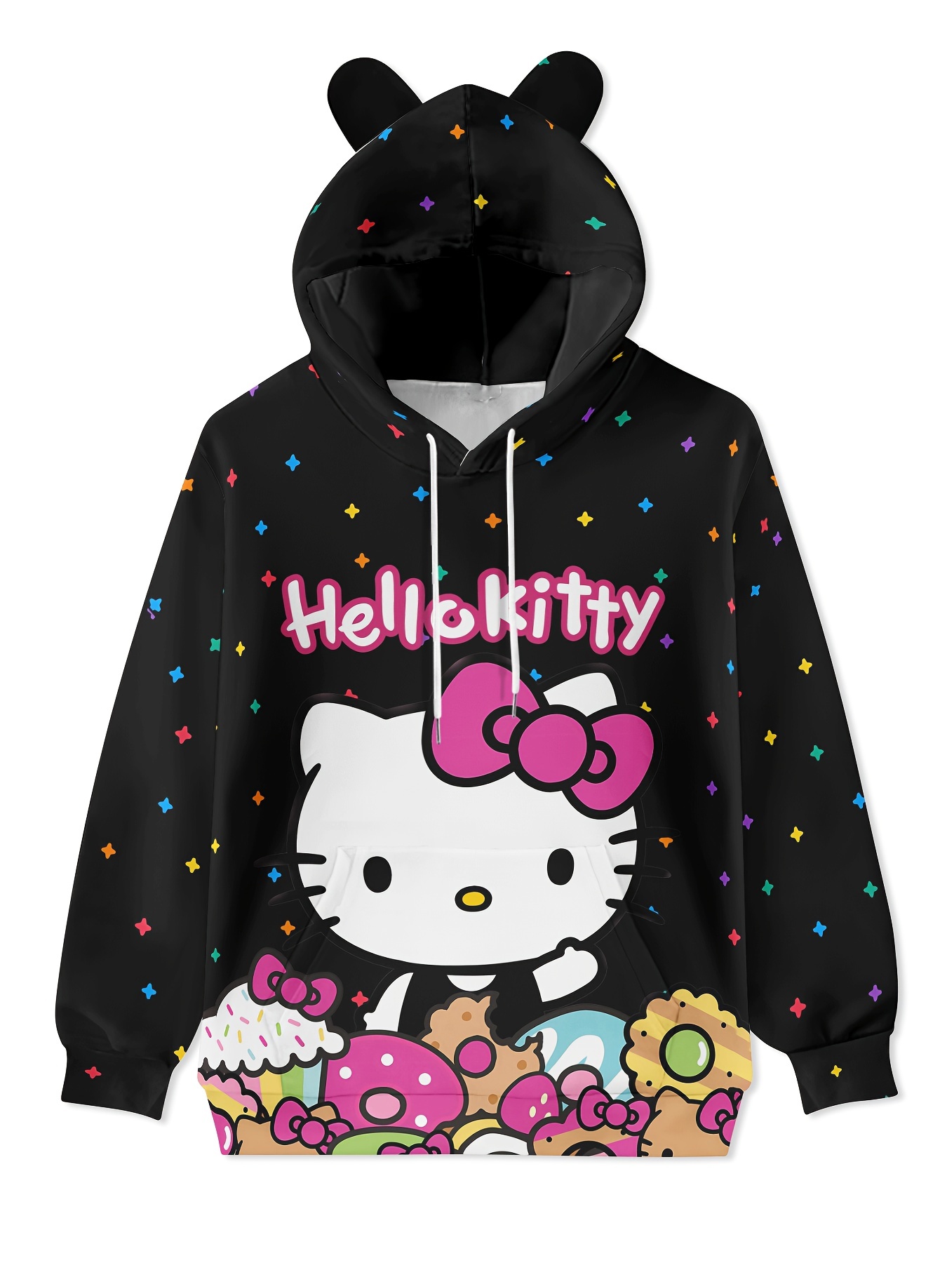 katze mit ohren kapuzenpullover Temu Österreich